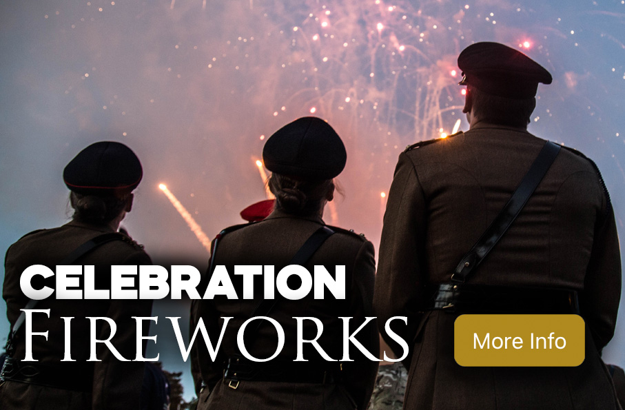 Three position wedding firework display