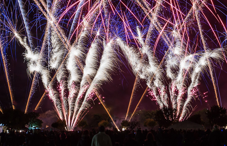 Reduced noise firework displays by Flashpoint Fireworks