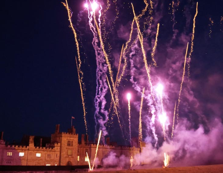 Firework displays at Penshurst Place by Flashpoint Fireworks