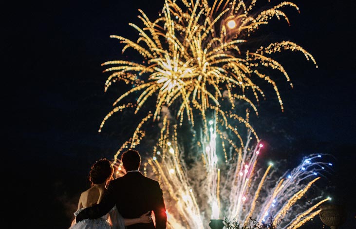 Professional Wedding Firework Displays in Hampshire