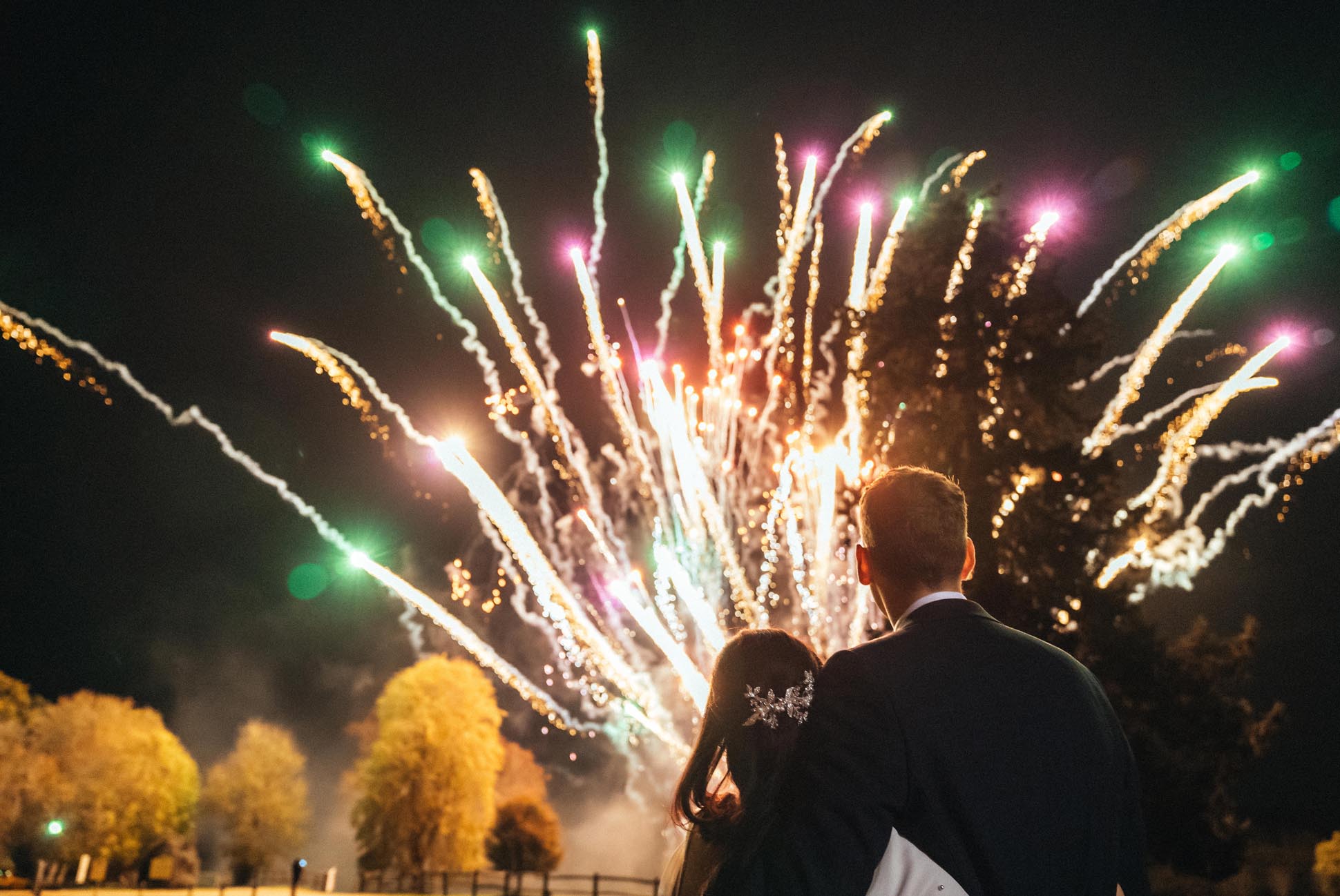 Professional Wedding Firework Displays in Surrey