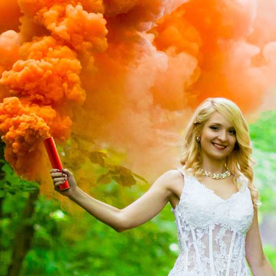 Wedding Coloured Smoke