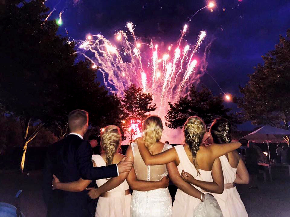  Bury Court Barn Wedding Fireworks 