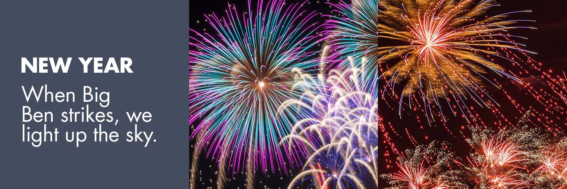 Spectacular New Years Eve fireworks
